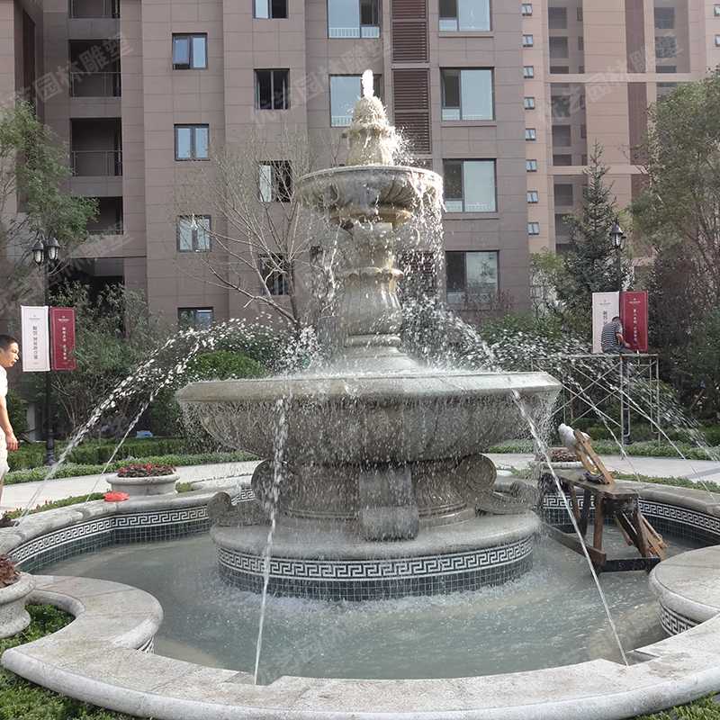 石雕噴泉，花崗巖噴泉，景觀噴泉