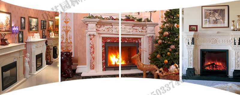 歐式壁爐架實景，大理石壁爐架定制，石雕壁爐架工廠